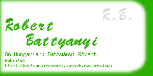 robert battyanyi business card