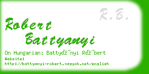 robert battyanyi business card